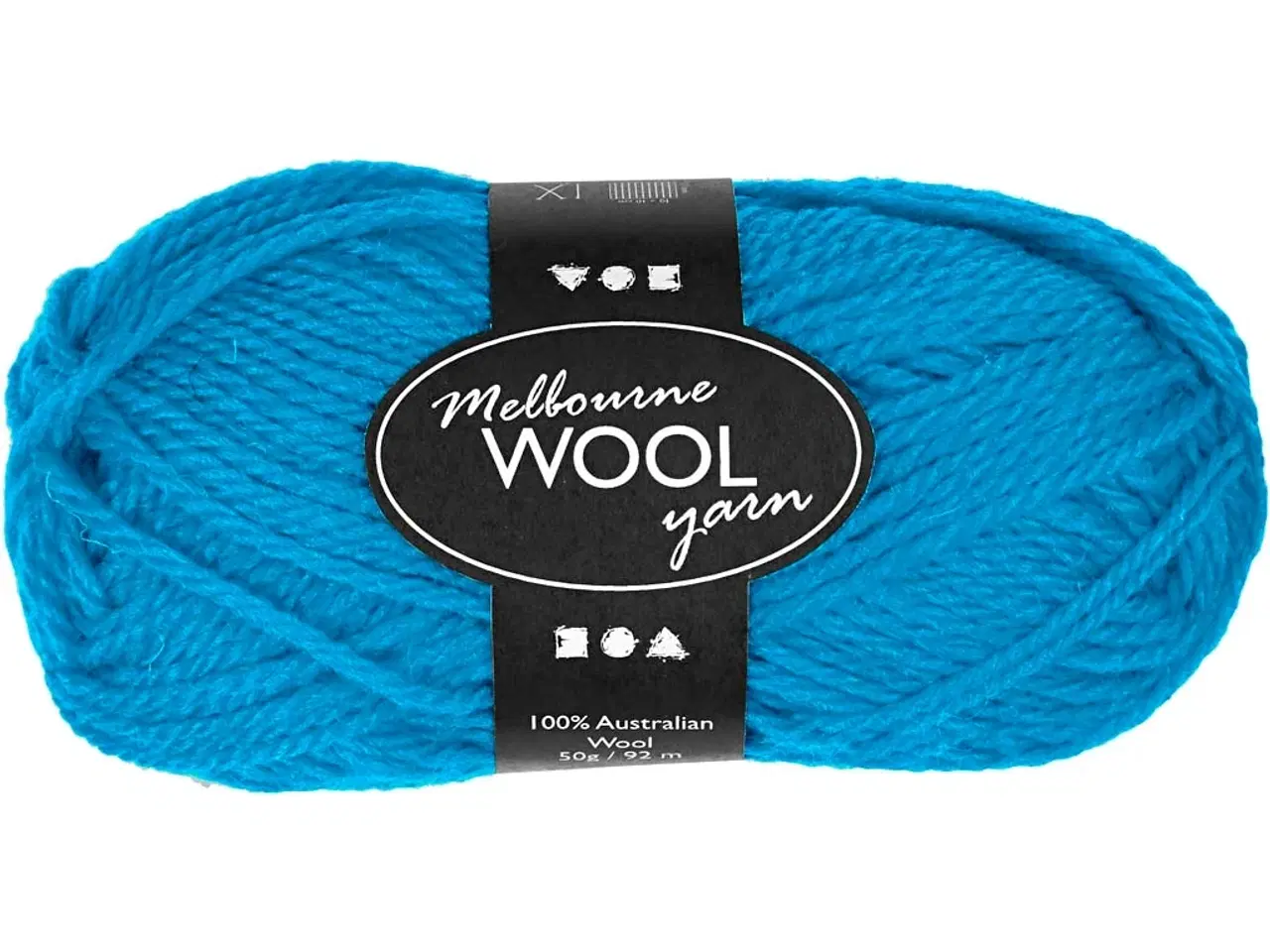 Billede 1 - Melbourne Uldgarn, L: 92 M, lyseblå, 50 g/ 1 ngl.