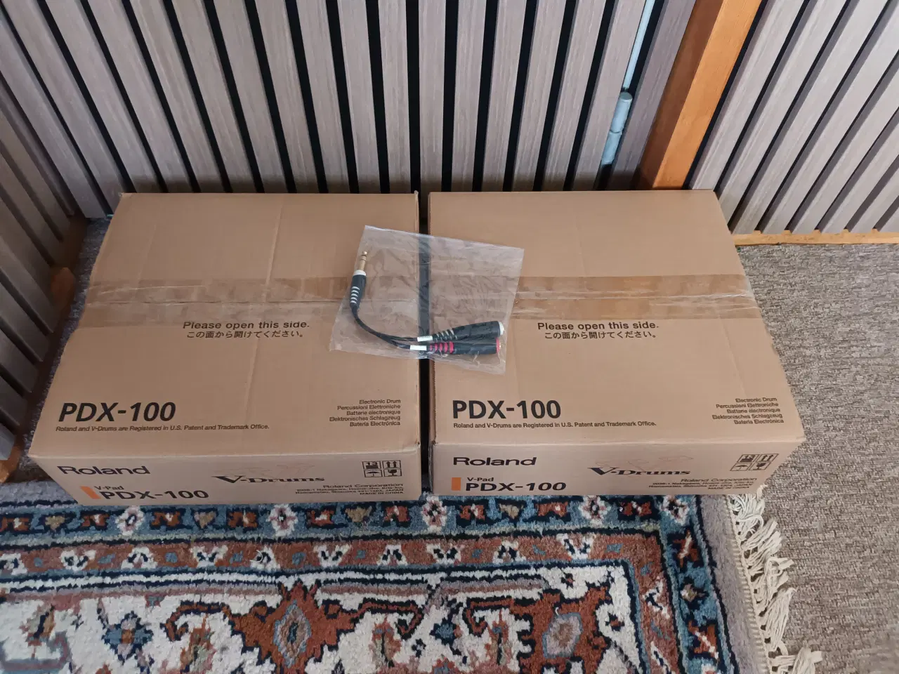 Billede 4 - 2 x Roland PDX-100 V-Drum pads 10"+ Drum Splitter