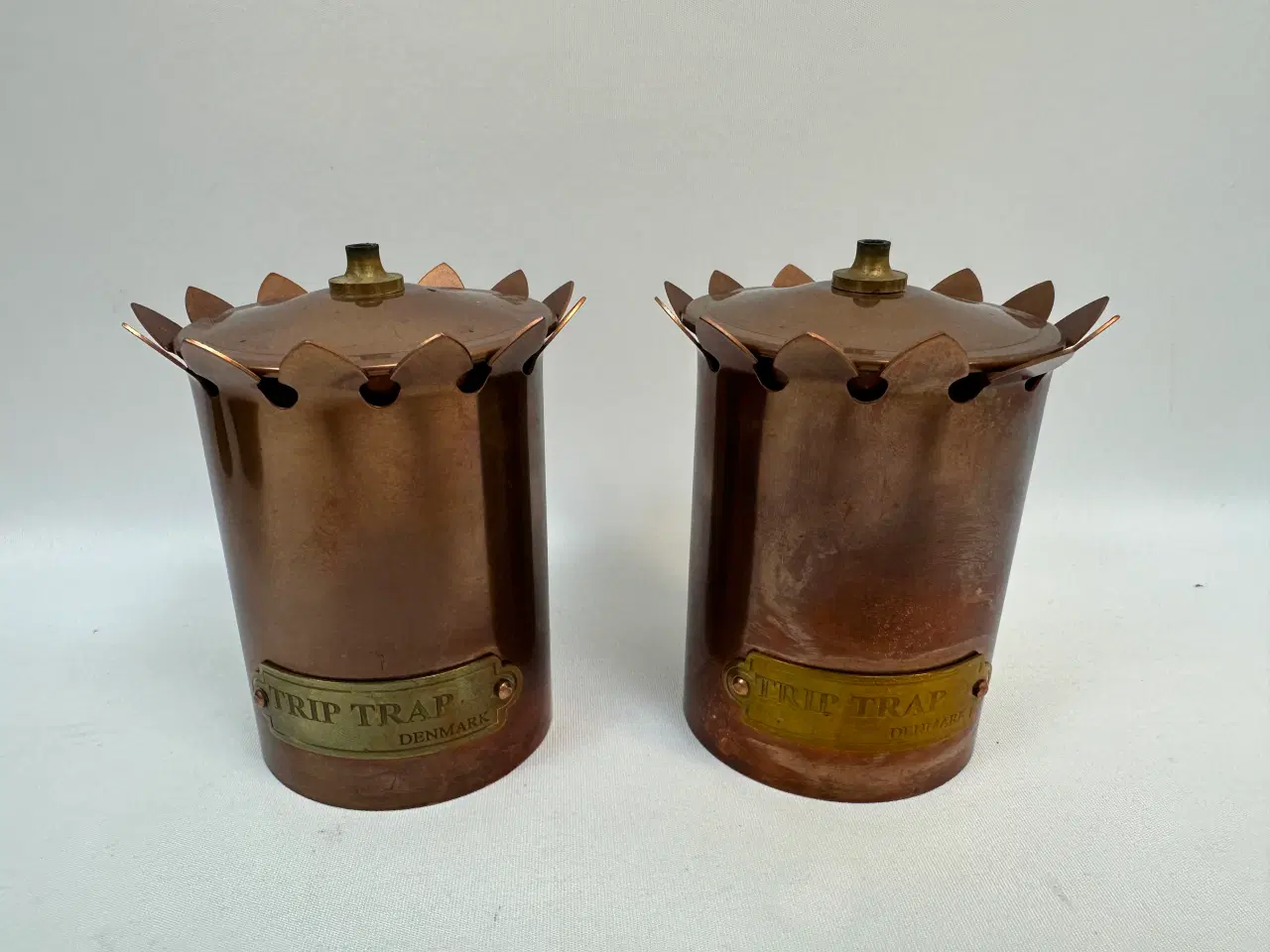 Billede 1 - Trip Trap kobber oilelamper (sjældne)