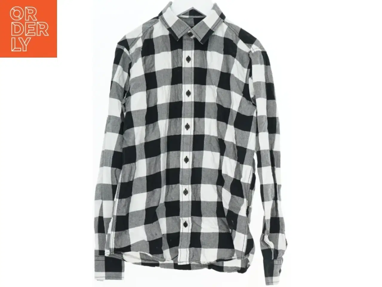 Billede 1 - Sort og hvid ternet skjorte fra Mono (str. 152)