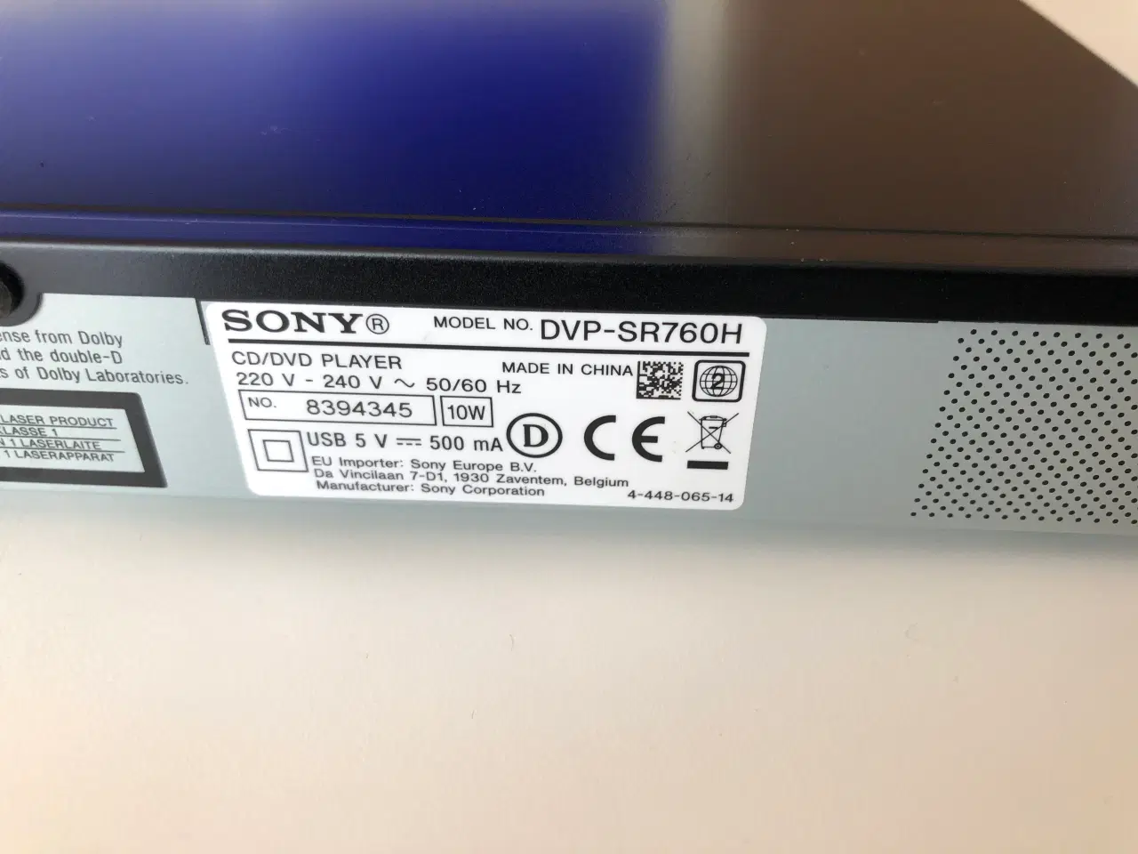Billede 12 - Sony DVP-SR760H DVD afspiller