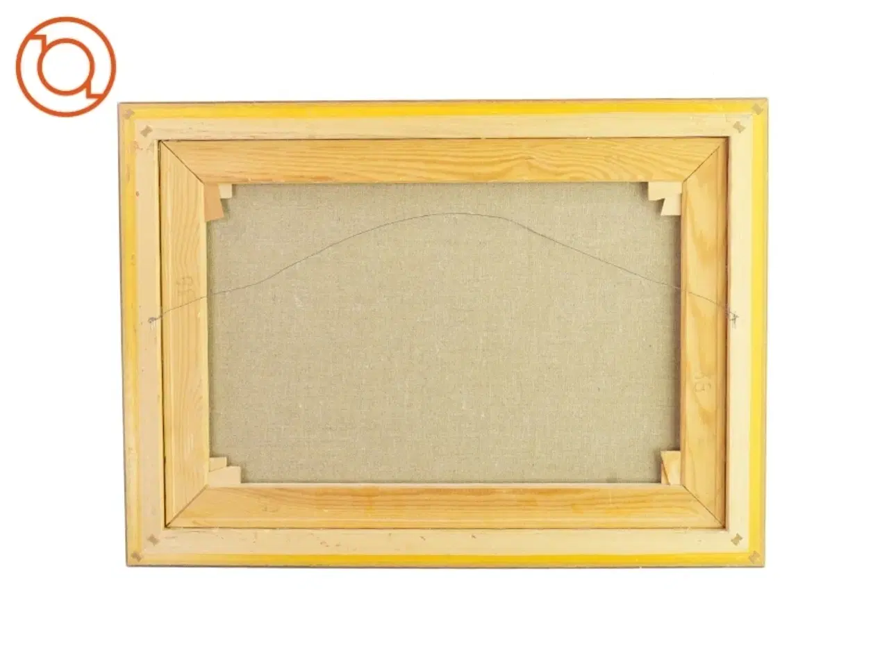 Billede 2 - Billedramme / maleri med billede fra Ukendt (str. LB:62,5x46cm)