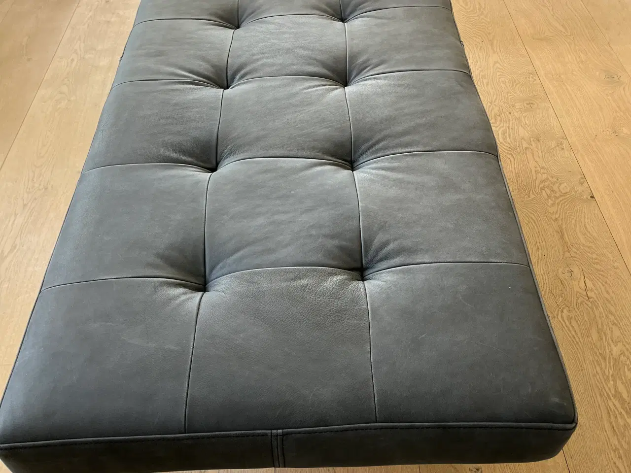 Billede 3 - Daybed i blåt læder 