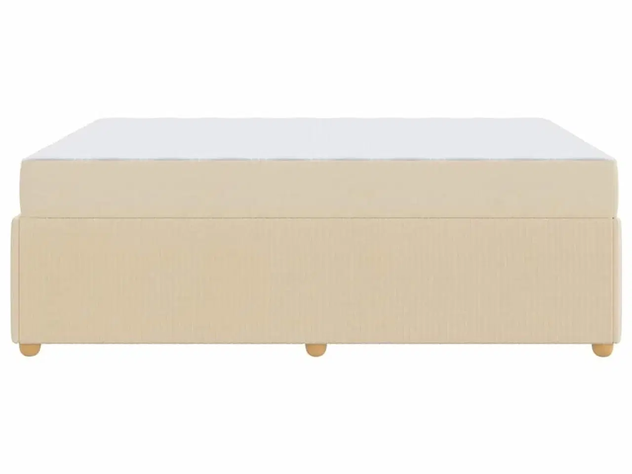 Billede 4 - Sengestel med madras Creme 160 x 200 cm Stof