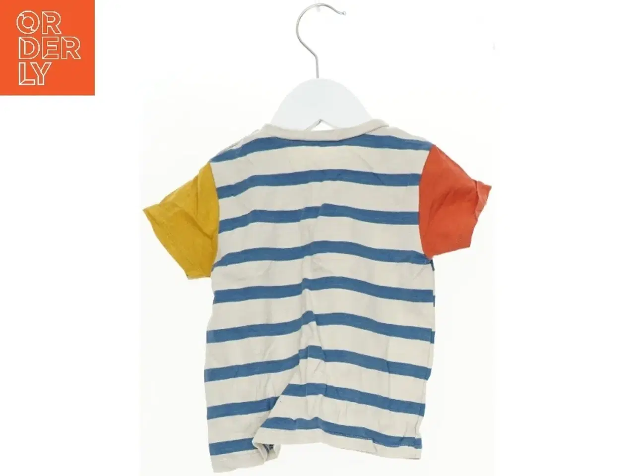 Billede 2 - Børne T-shirt med striber og bilmotiv fra Next Baby (str. 80)