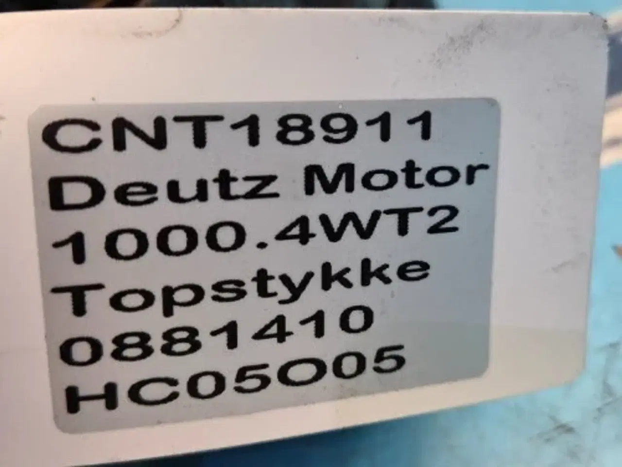 Billede 14 - Deutz 1000.4WT2 Topstykke 0881410