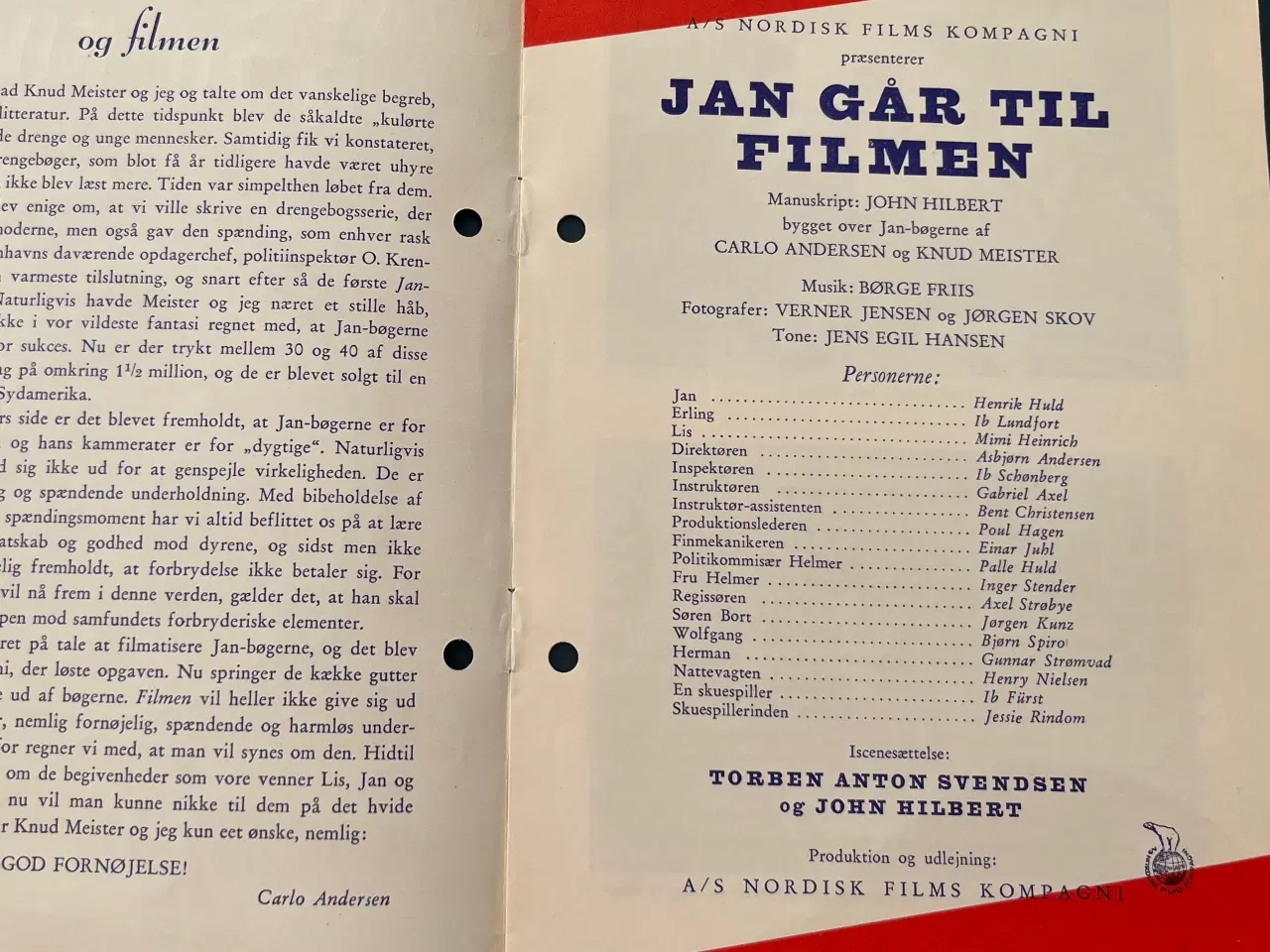 Billede 2 - Jan går til filmen