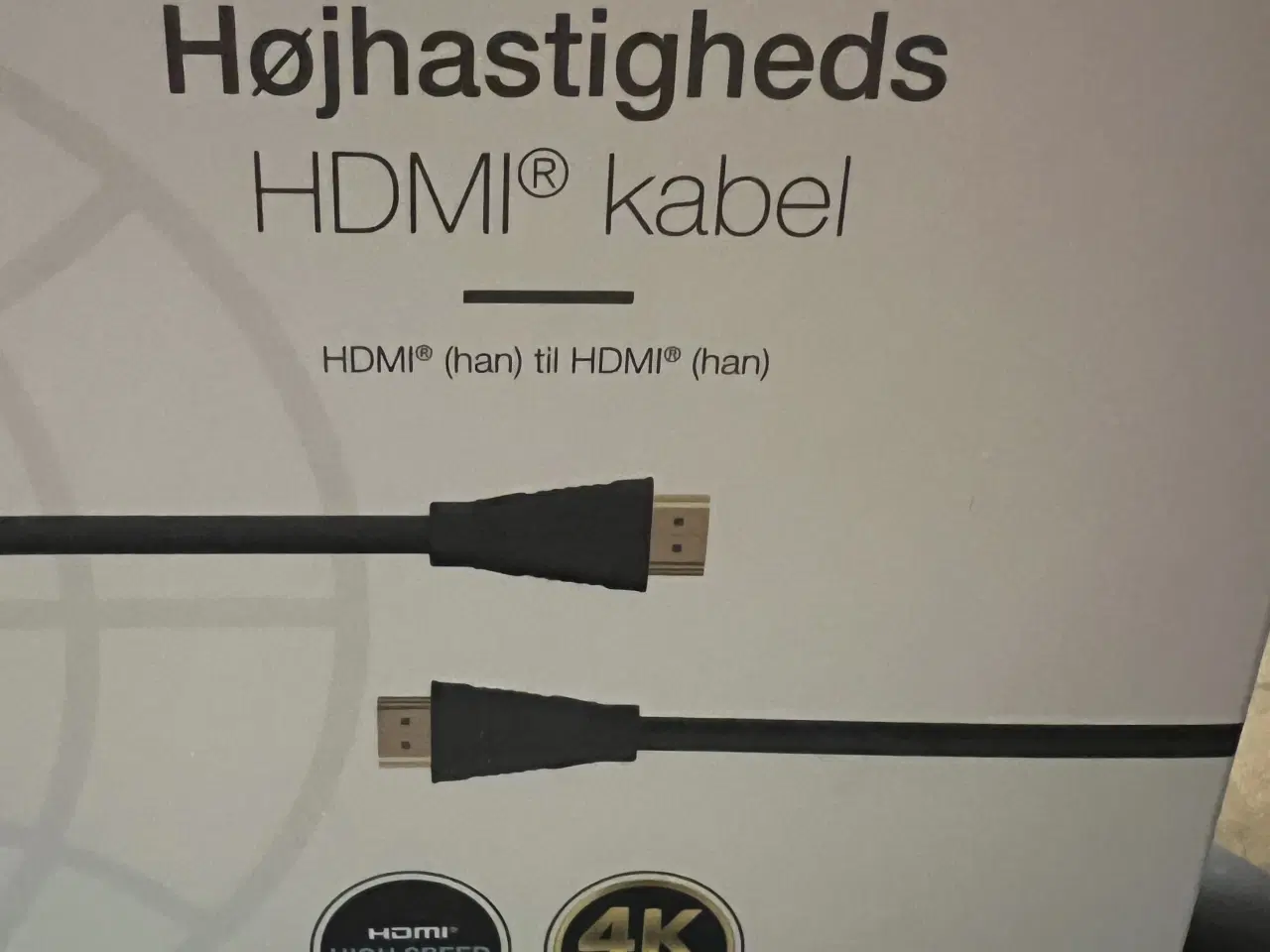 Billede 1 - HDMI  HØJHASTIGHEDS  HAN TIL HAN 5M