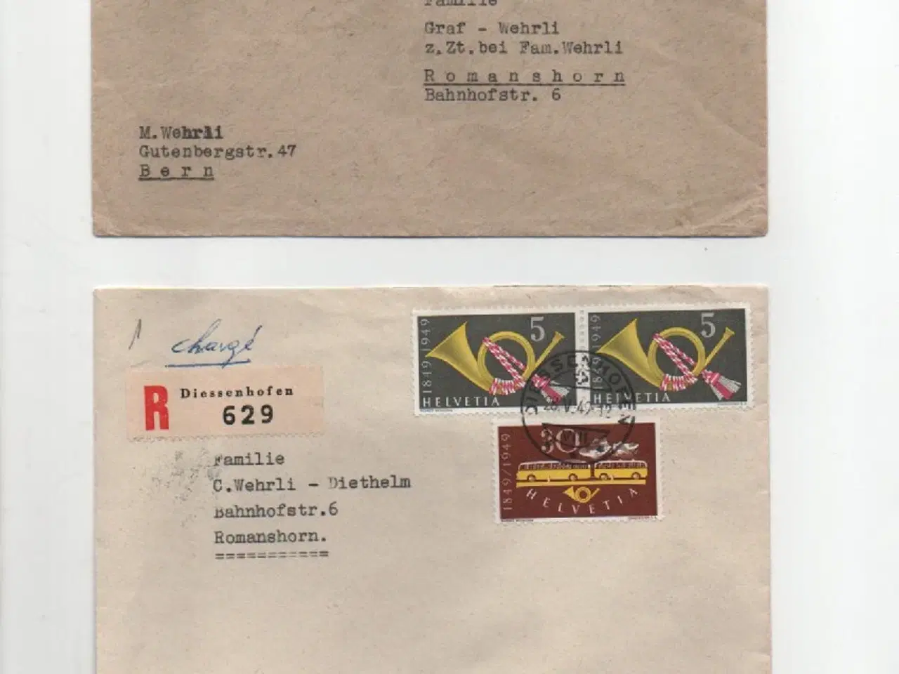 Billede 13 - Helvetia-Schweiz lot med konvolutter