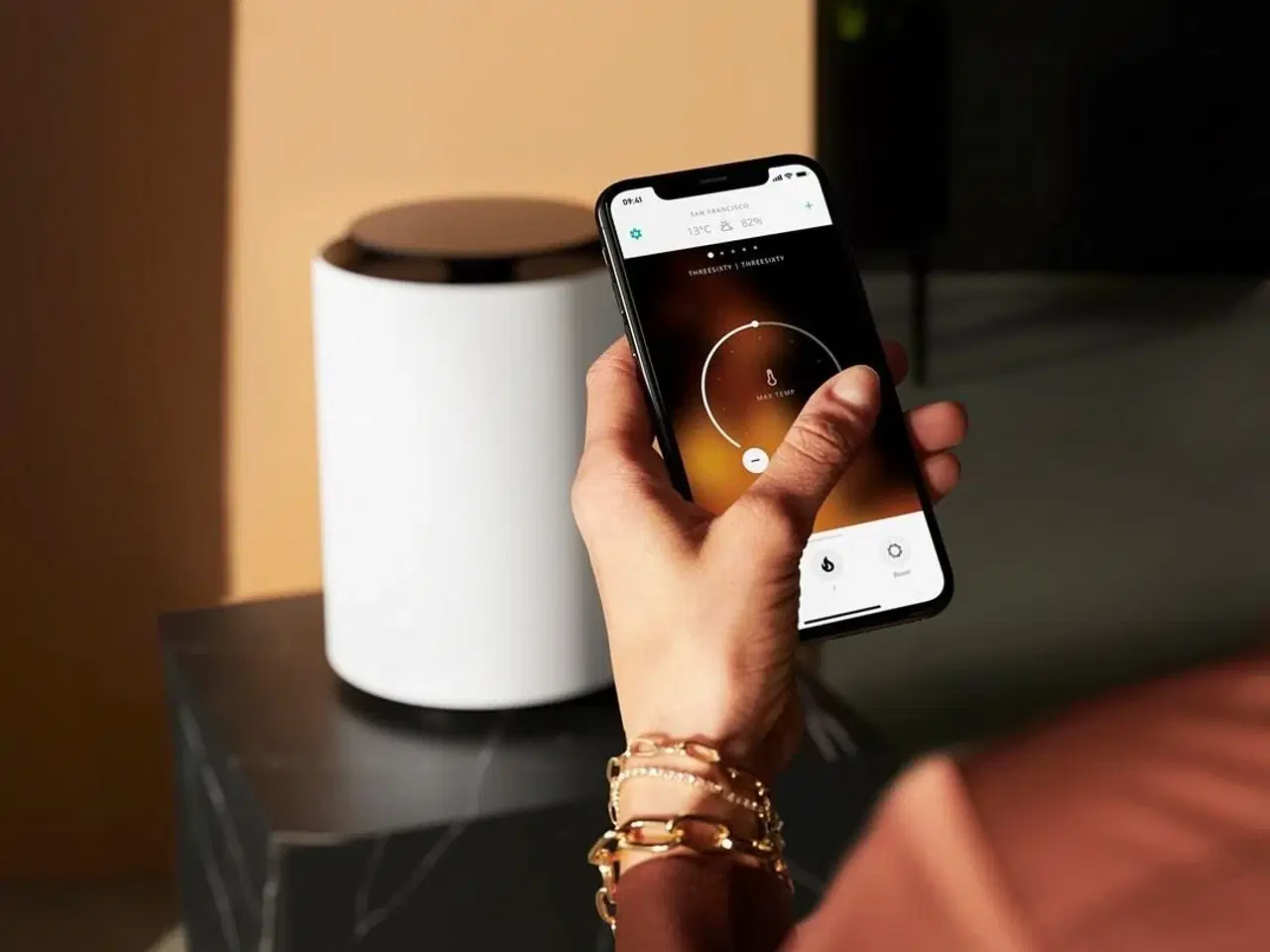 Billede 3 - Varmeblæser med ventilator – Duux Threesixty Smart Gen2, 1.800 W, hvid (op til 30 m²)