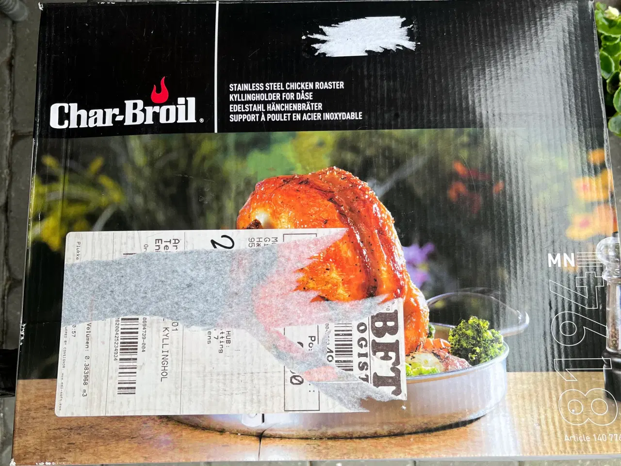 Billede 1 - Char-Brooks kyllingeholder m.grøntsagsbakke grill