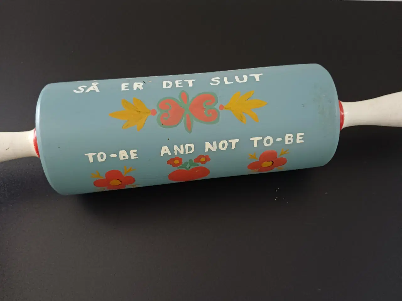 Billede 3 - Gammel kagerulle med dekoration