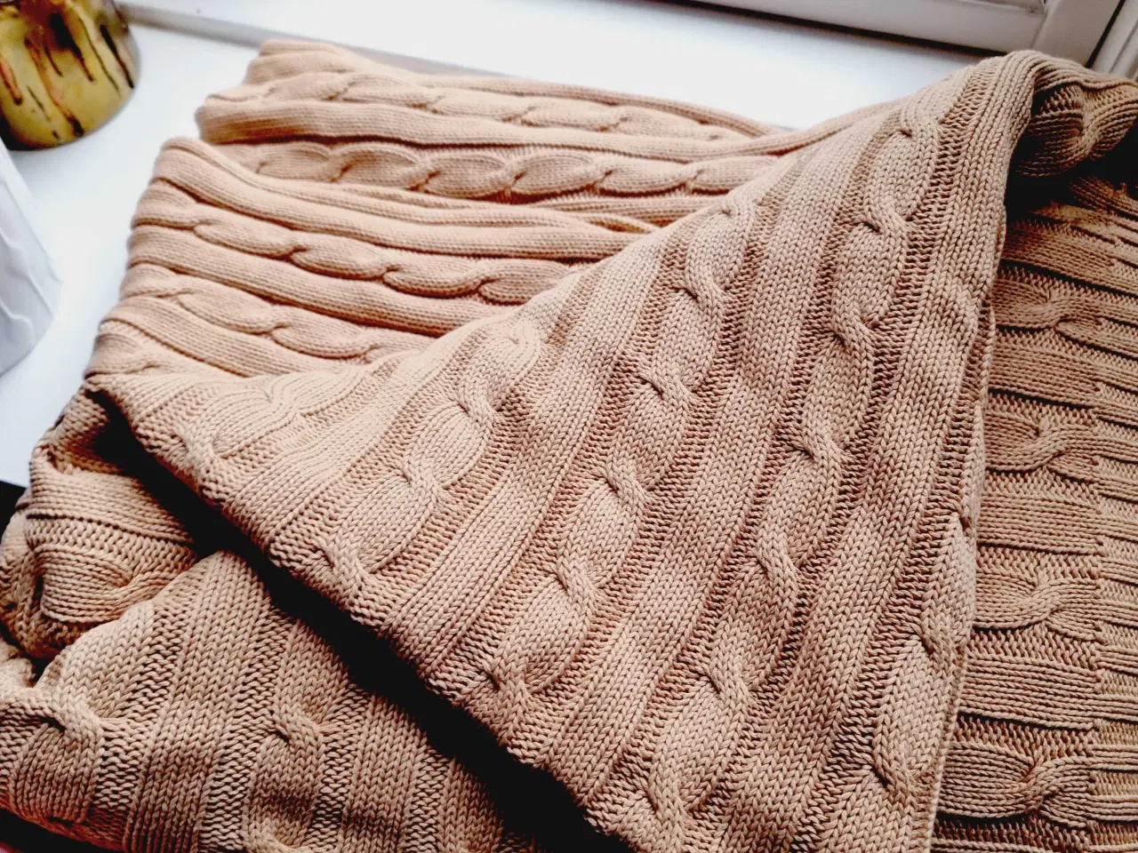 Billede 2 - Ralph Lauren cable knit tæppe 178cm x 127cm