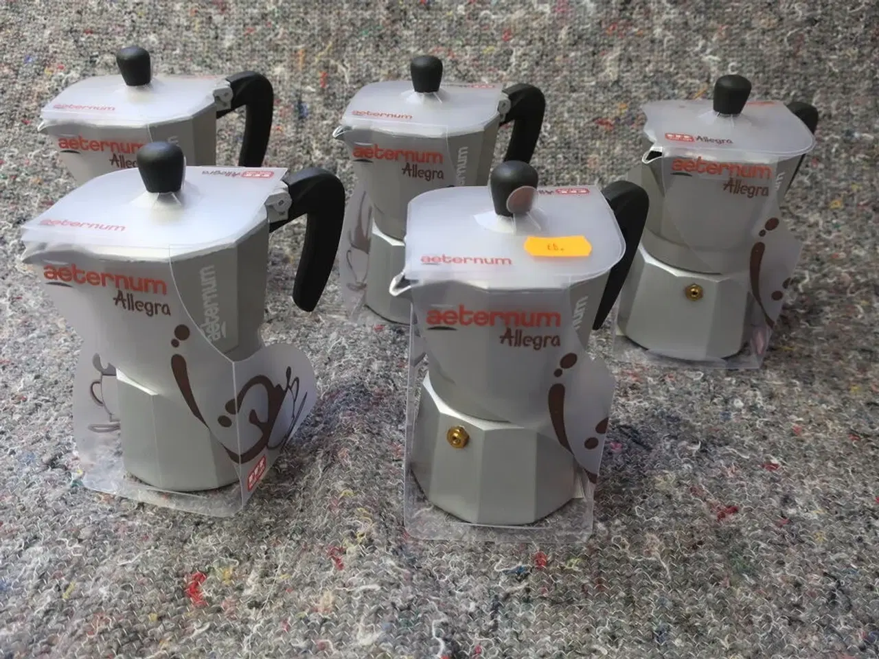 Billede 1 - 5 stk. espressokander BIALETTI AETERNUM ALLEGRA, 3 kopper