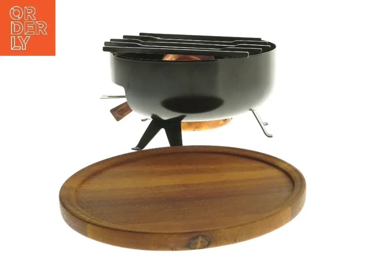 Billede 3 - Brænder til fondue, sovsegryde eller lign. træbakke fra Springs (str. Ø 20 cm)