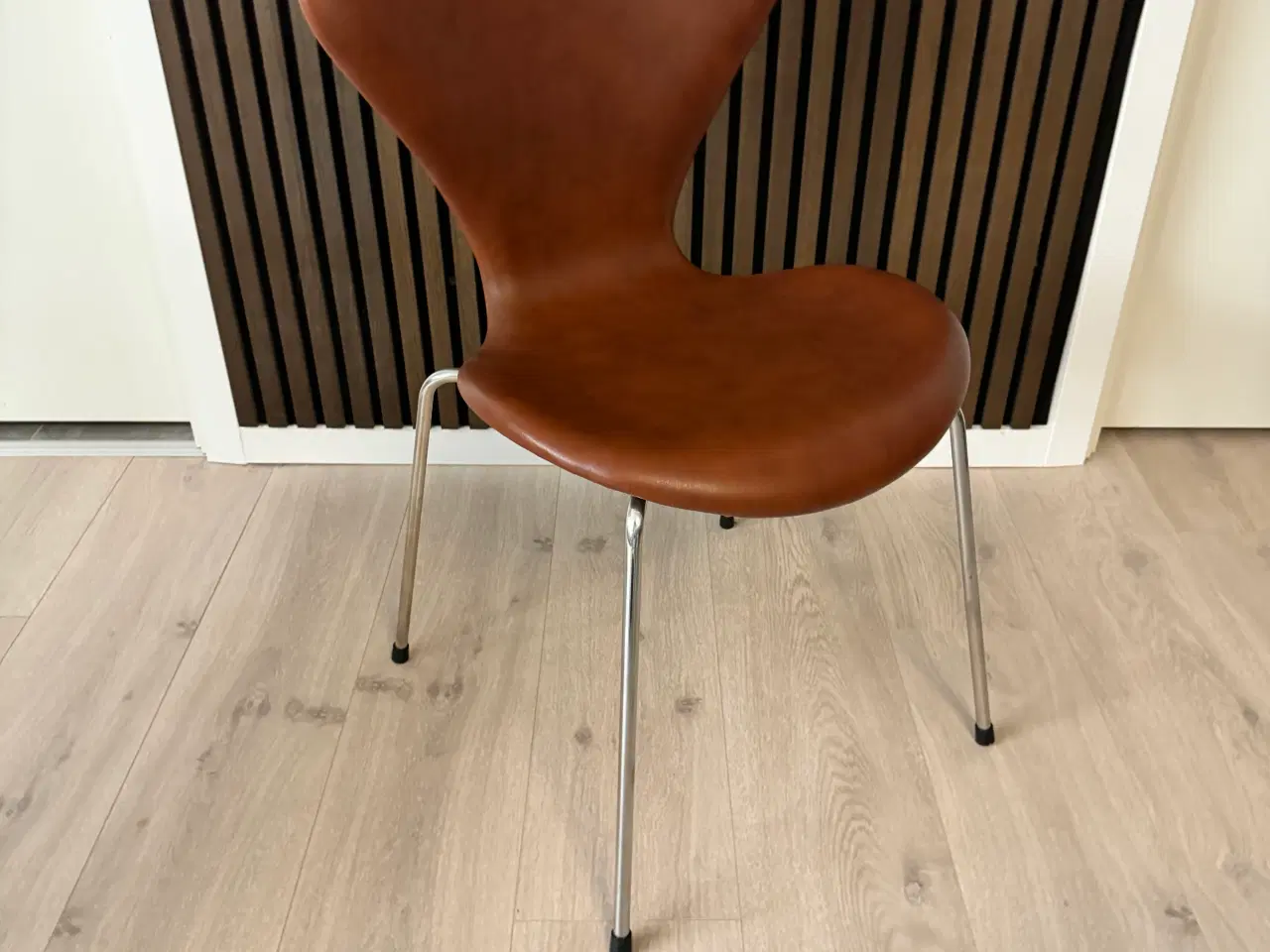 Billede 1 - AJ Syver Stole 6 stk. Brandy farvet læder