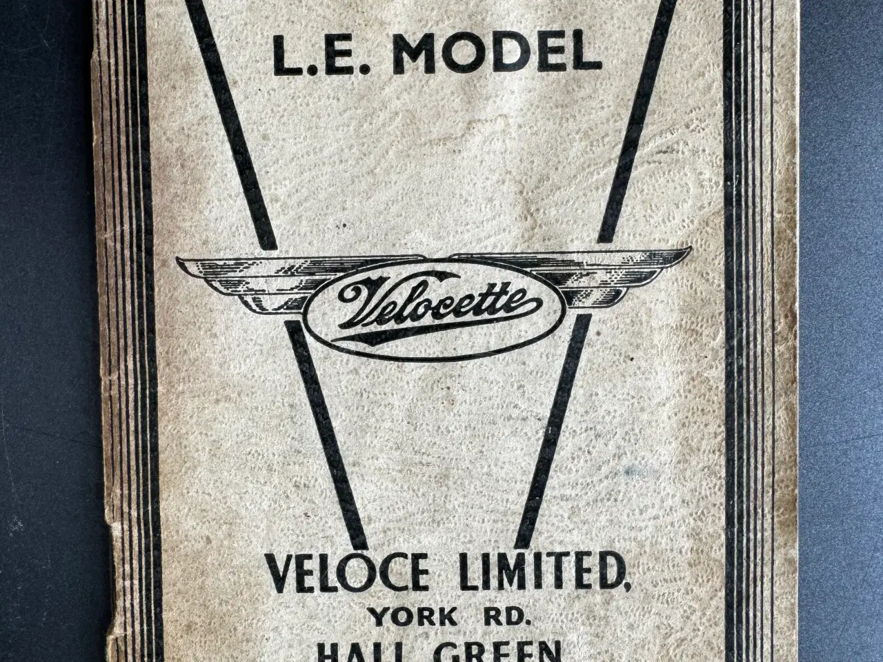 Billede 1 - 1953 - Velocette - OWNER'S HANDBOOK for L.E. MODEL