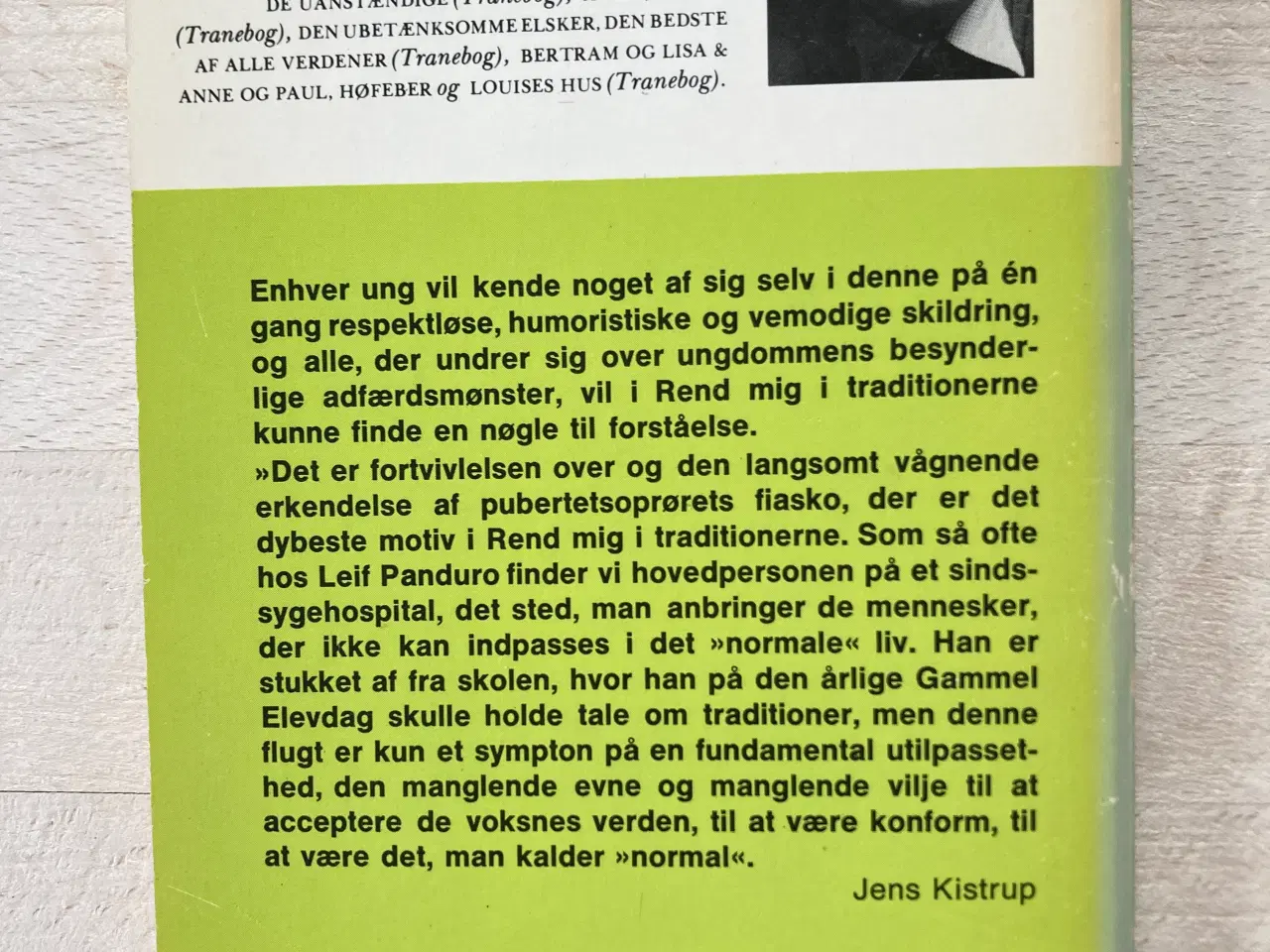 Billede 2 - Rend mig i traditionerne, Leif Panduro