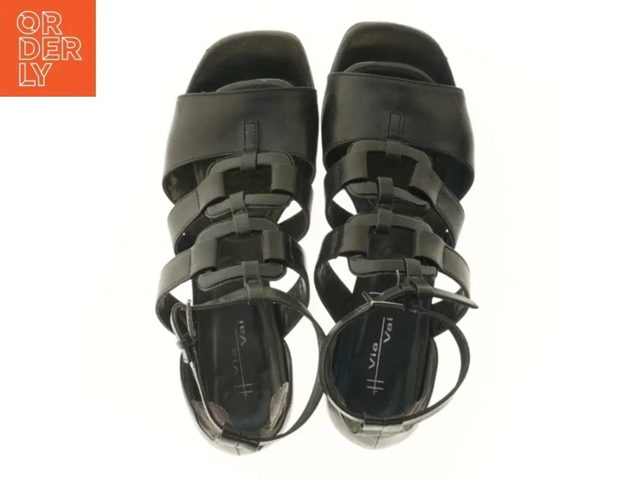 Billede 3 - Sandal i læder med spænde fra Via Vai (str. 38 )
