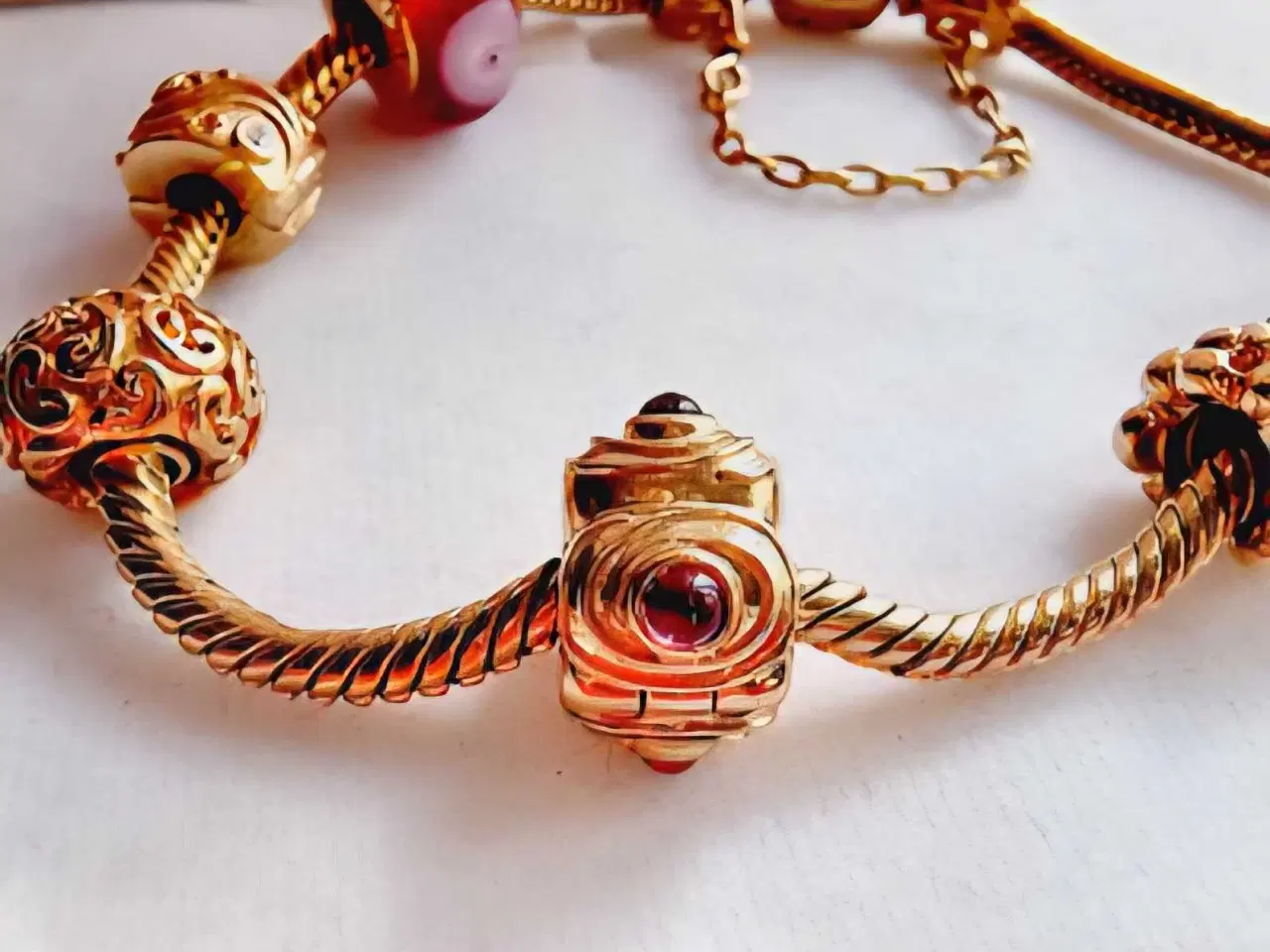 Billede 13 - Pandora armbånd charms + diamanter 14 karat TUNGT