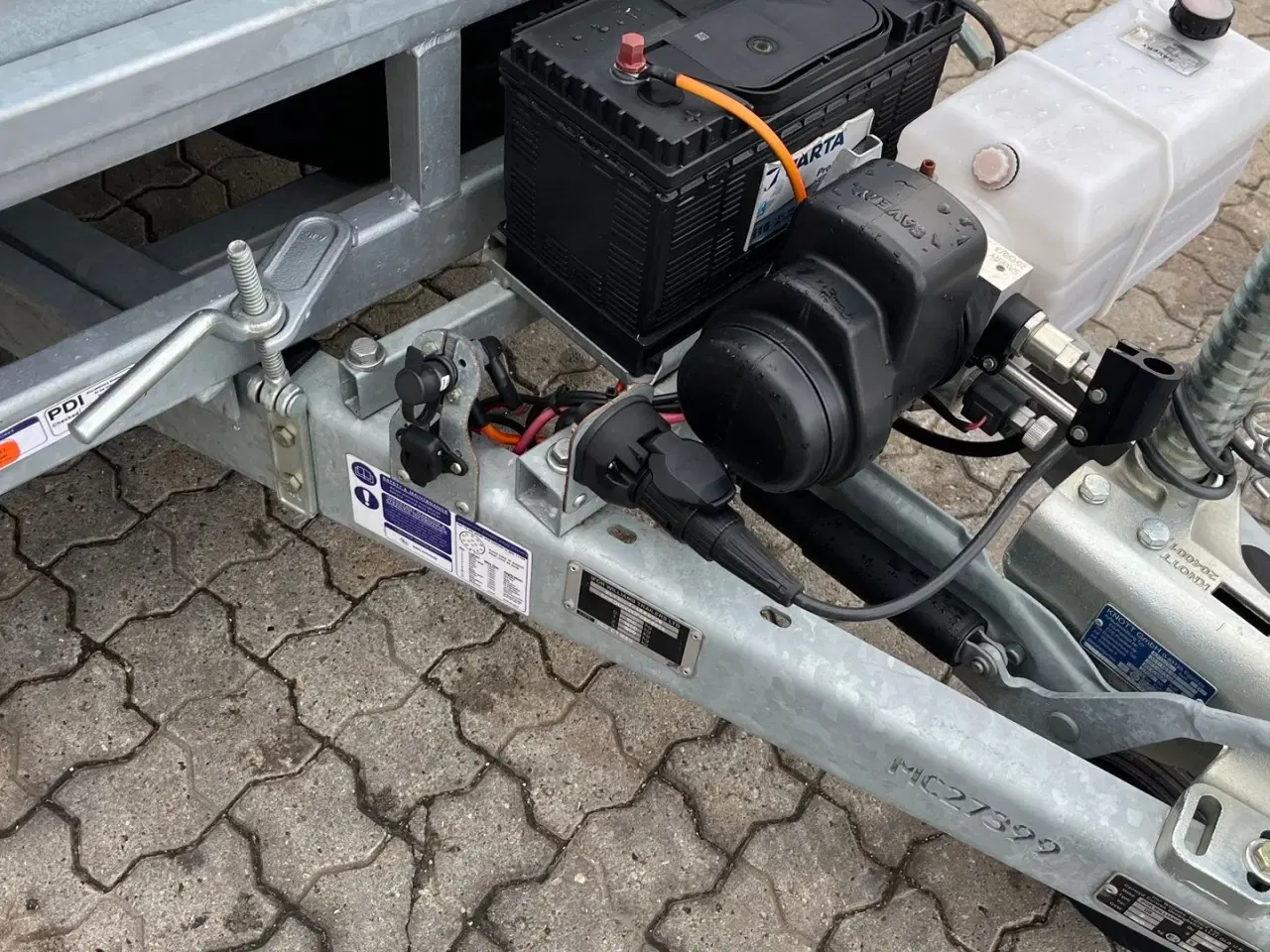 Billede 6 - Ifor Williams CT166 NY Vippelads trailer med elpumpe og alubund