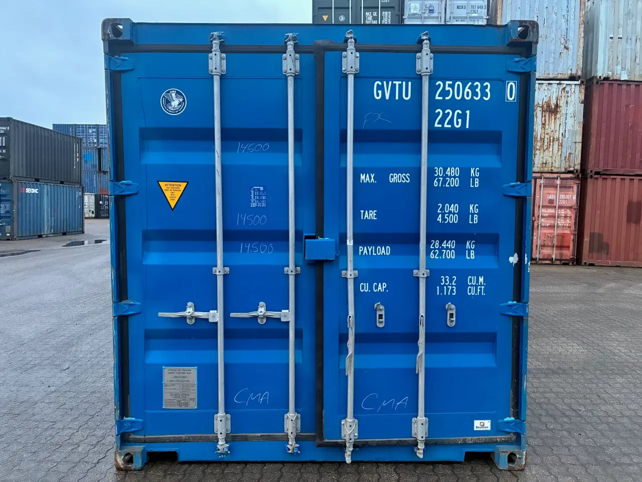 Billede 1 - 20 fods Container- ID: GVTU 250633-0
