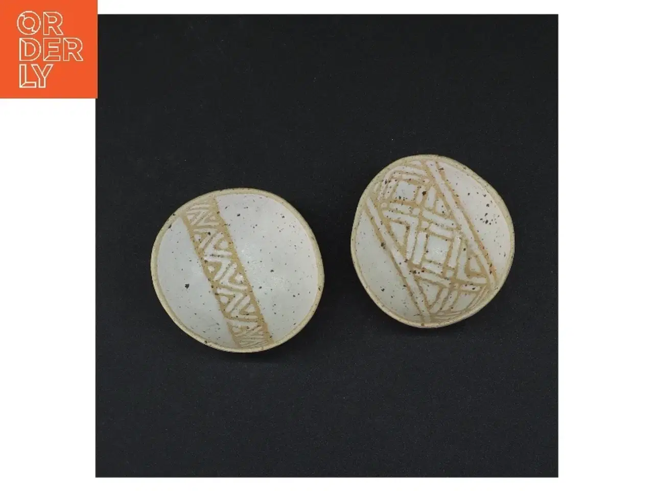 Billede 2 - Håndmalede keramikskåle (str. 4 x 8 cm)