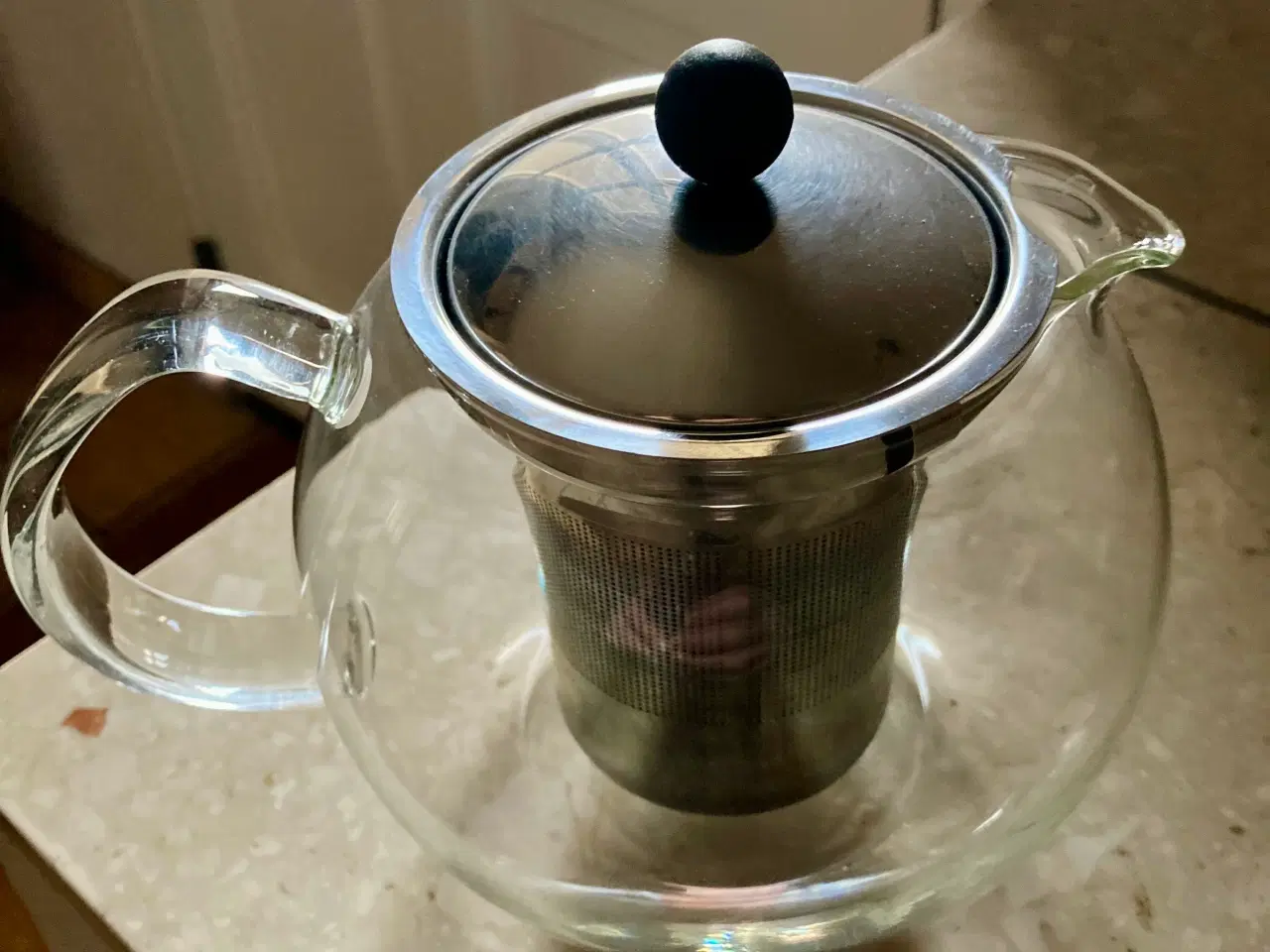 Billede 2 - Bodum Tekande med indbygget filter i glas og rustf