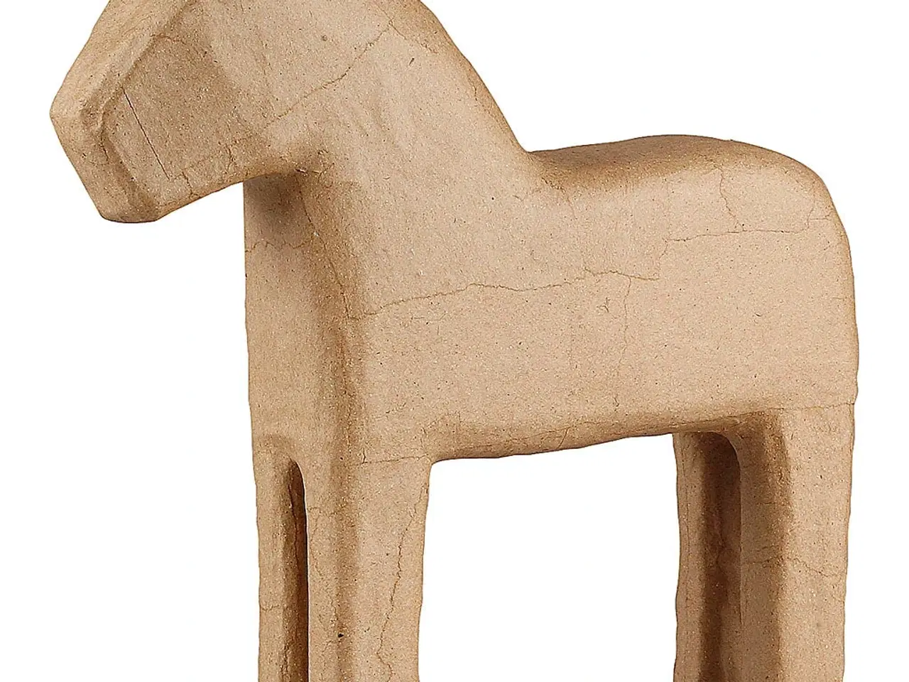 Billede 1 - Håndlavet Papmaché Hest - 24,5 cm Dekoration
