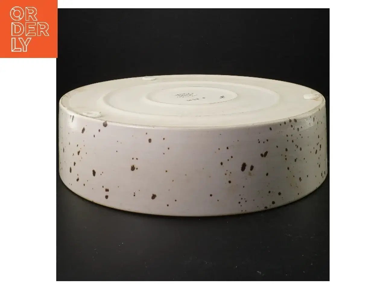 Billede 3 - Keramikfad med bladmotiv fra søholm (str. Ø 31 cm)