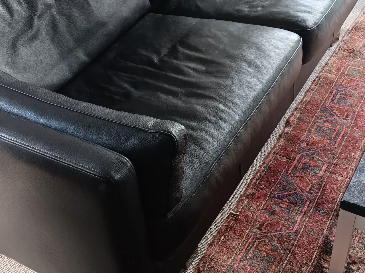 Billede 1 - Lædersofa