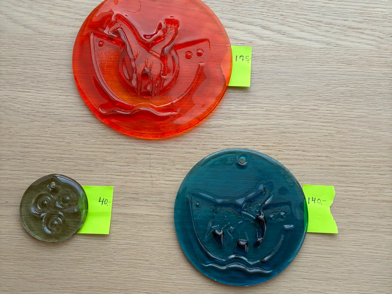 Billede 1 - Solfanger/suncatcher,Noah's Ark+ ringe-Holmegaard