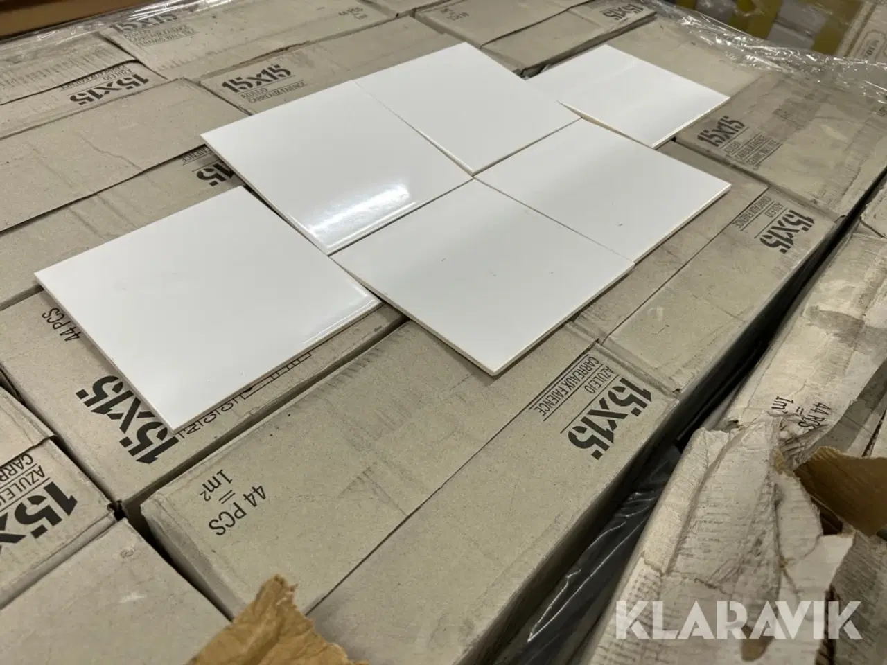 Billede 3 - Vægfliser Azulejo Hvid blank 115 m2