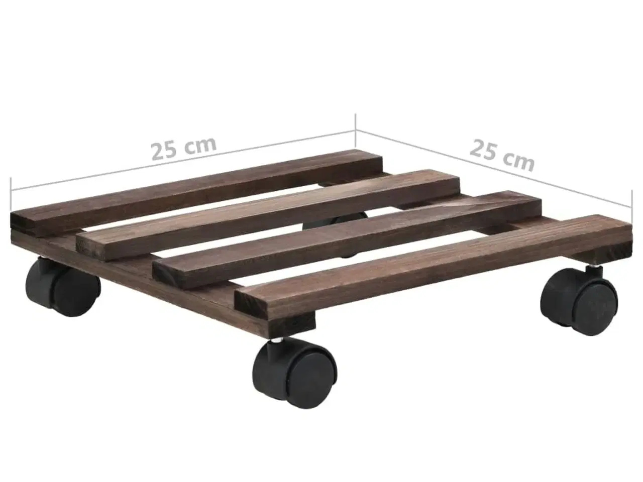 Billede 6 - Plantevogn 4 stk. cedertræ 25 x 25 cm