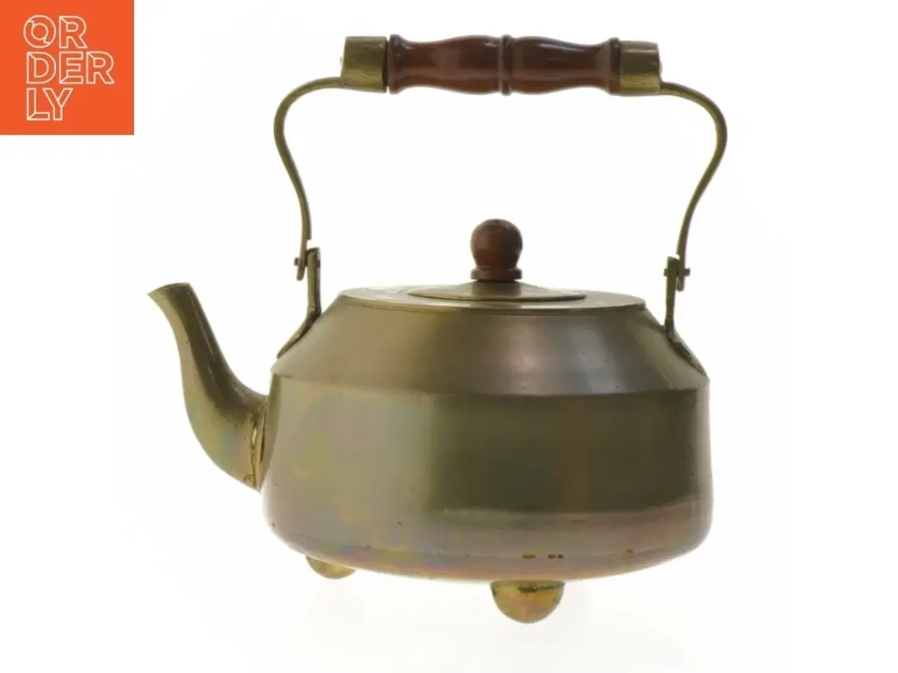 Billede 1 - Messing tekande (str. 10x19 cm)