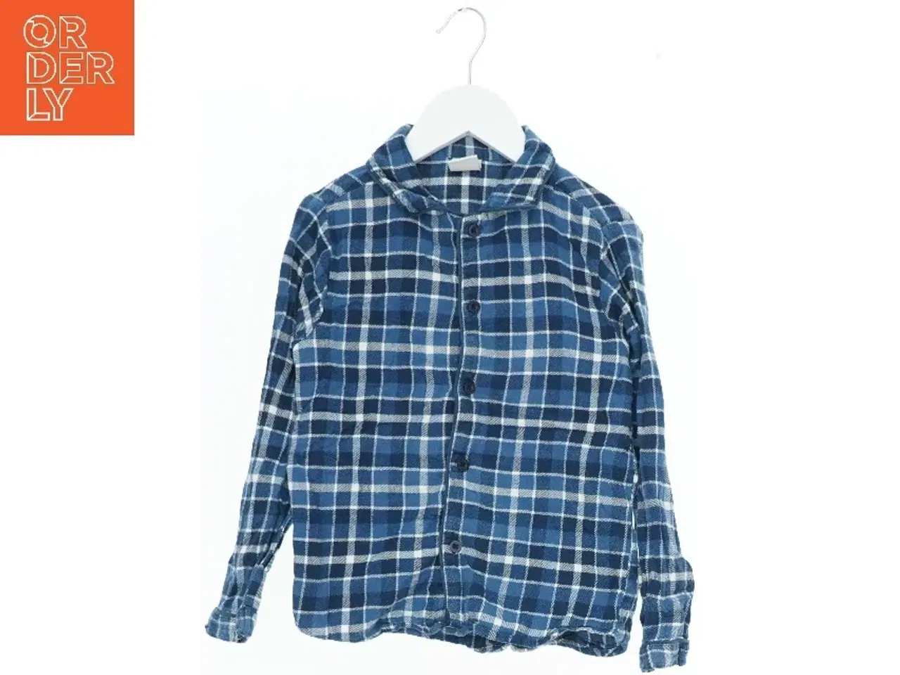 Billede 1 - Blåternet skjorte fra VRS (str. 128)