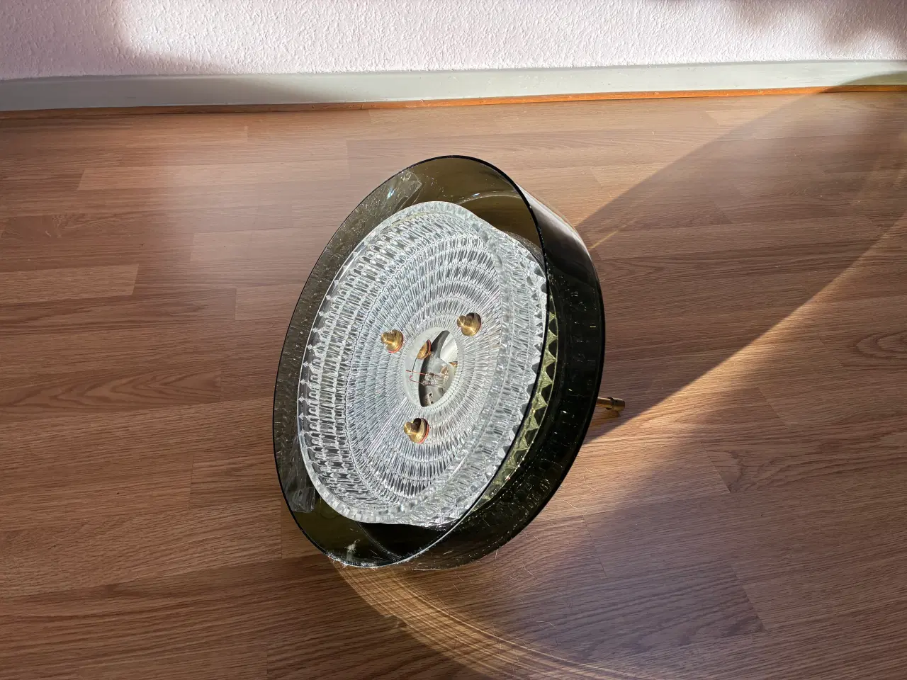 Billede 3 - Vintage prisme loftslampe med grønt glas