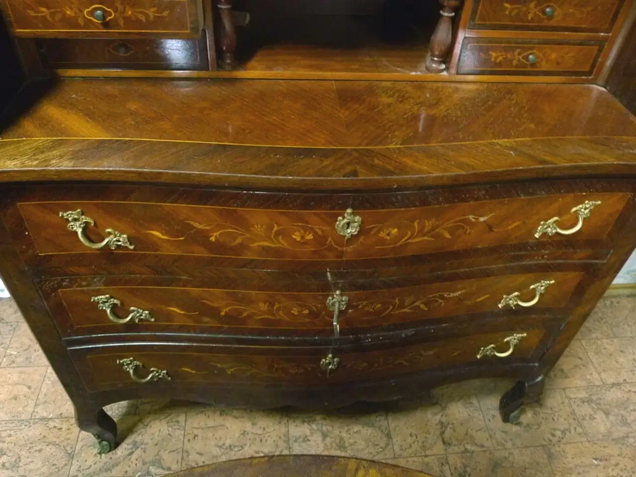 Billede 20 - 12 stk. møbler, sofa med ny stofrulle til ombetrækning