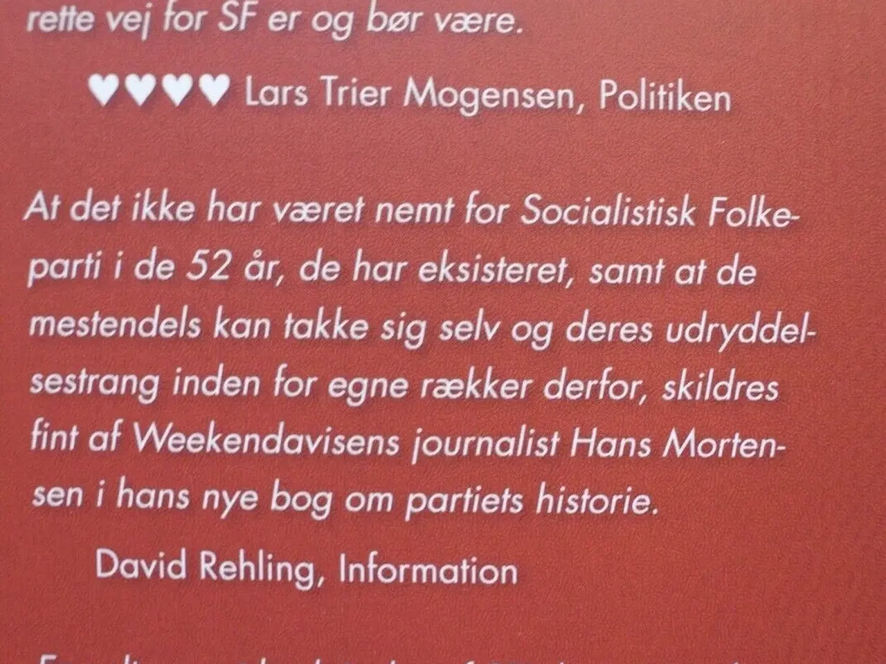 Billede 2 - sf - magtens pris, af hans mortensen emne: politik