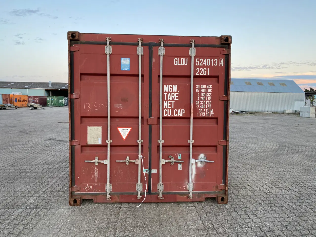 Billede 1 - 20 fods container - ID: GLDU 524013-4