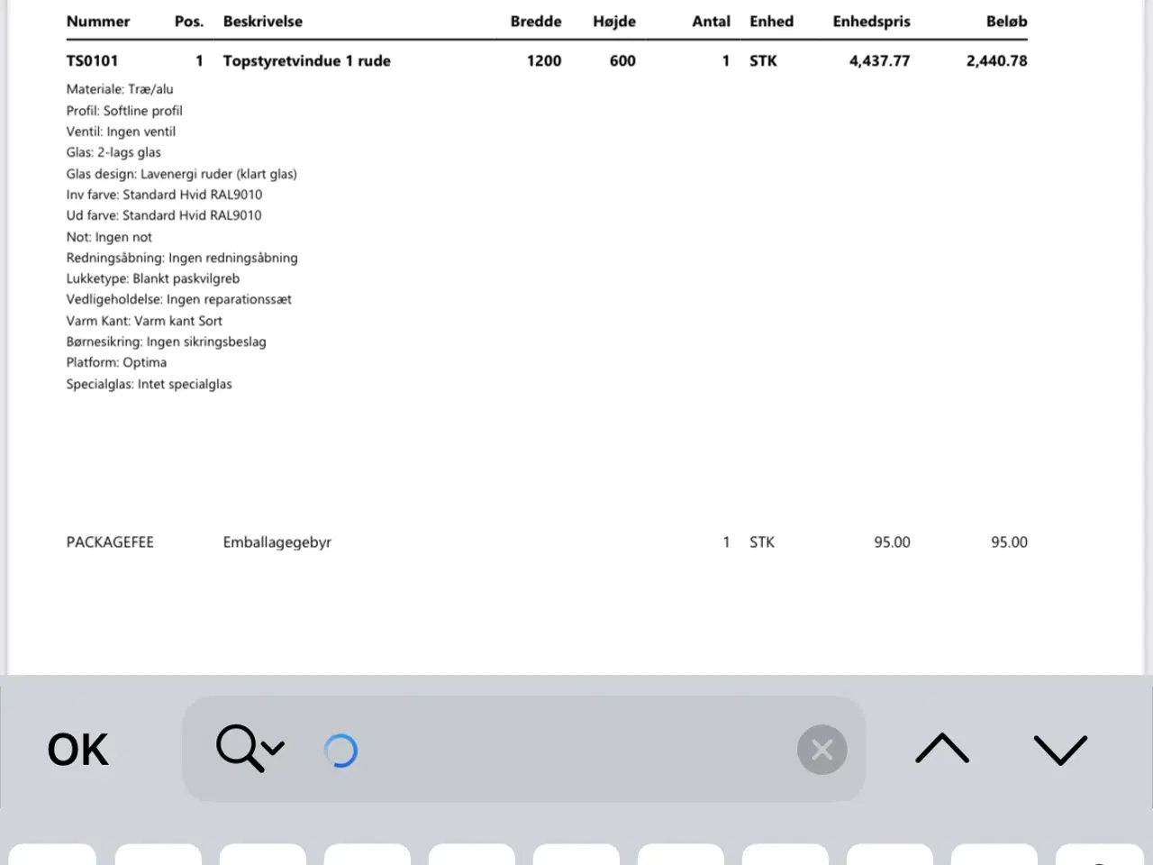Billede 2 - Nyt vindue str 120 x 60 nypris 3000