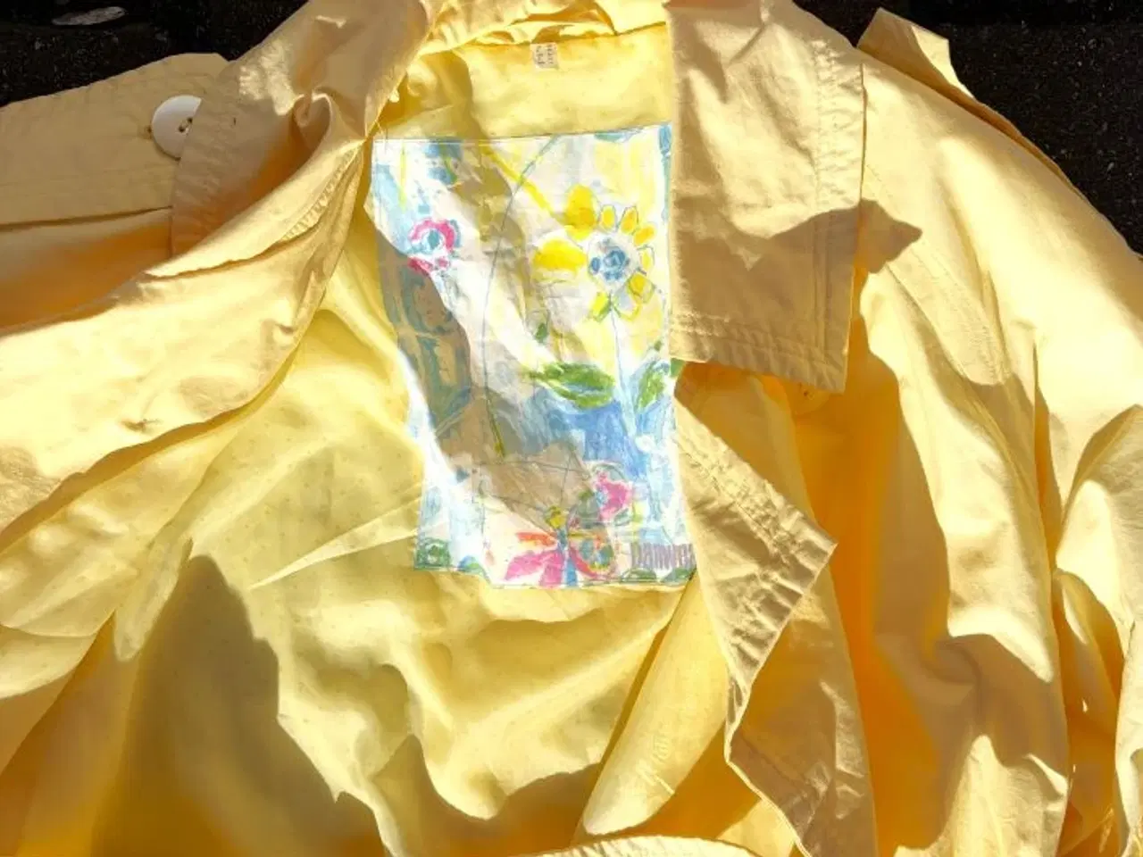 Billede 4 - Forårsgul trenchcoat/cottoncoat med matchende for