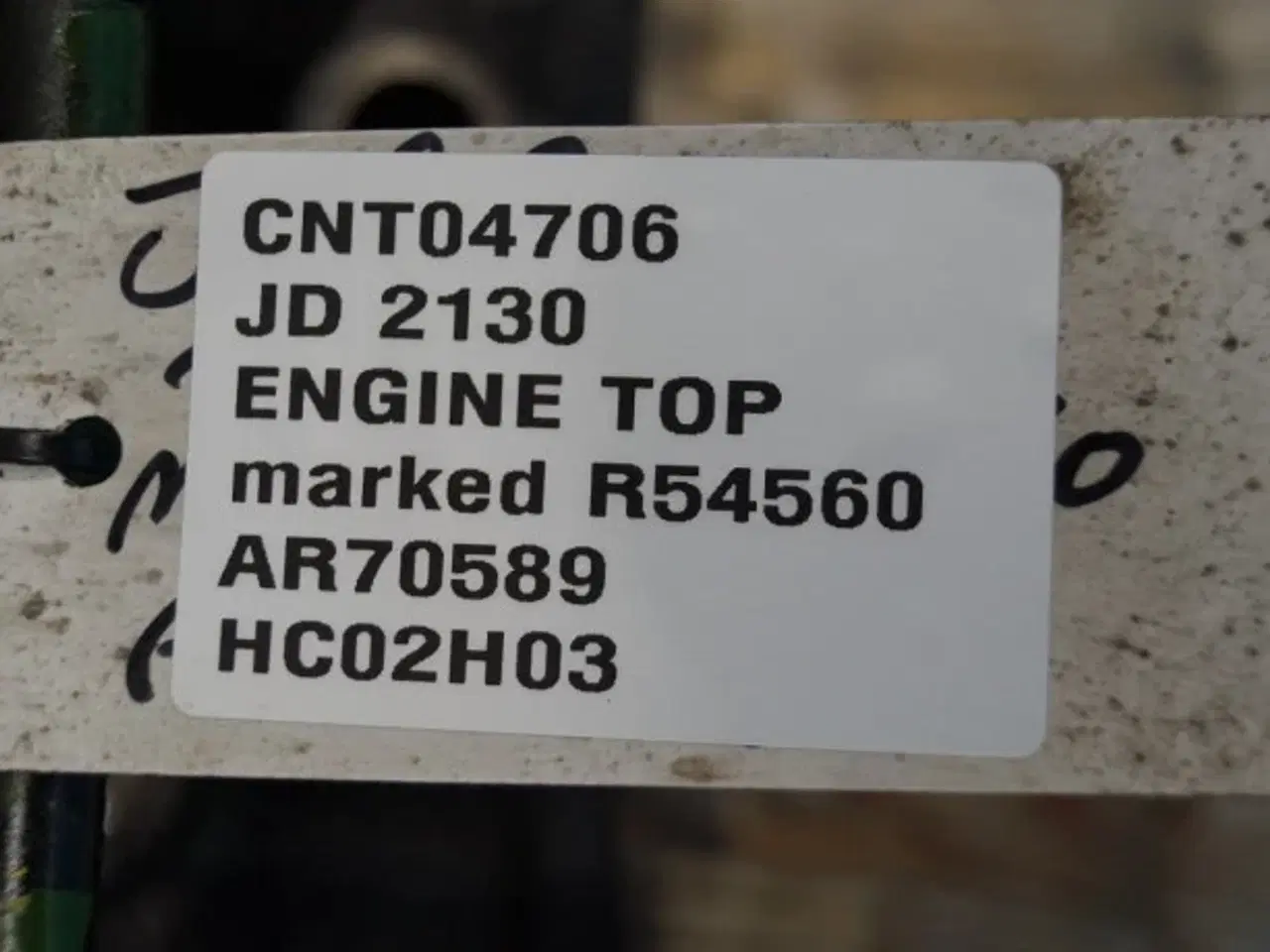 Billede 2 - John Deere 4239 Topstykke AR62452