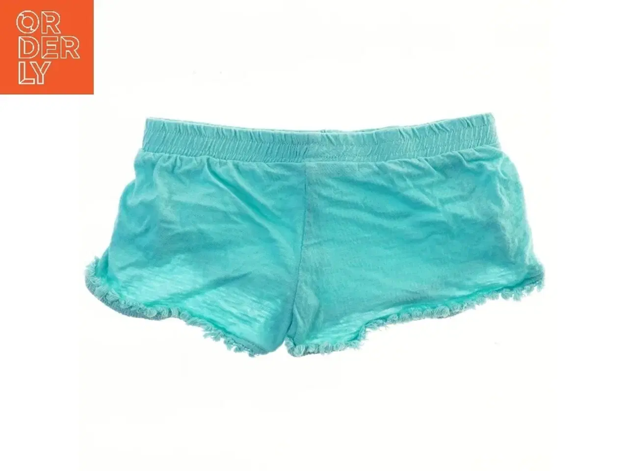 Billede 2 - Turkise shorts med elastik og frynsekant fra Jumbo (str. 104)