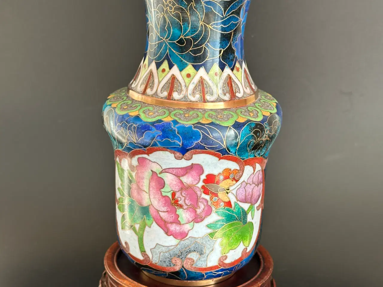 Billede 1 - Antik CLOISONNE vase sælges