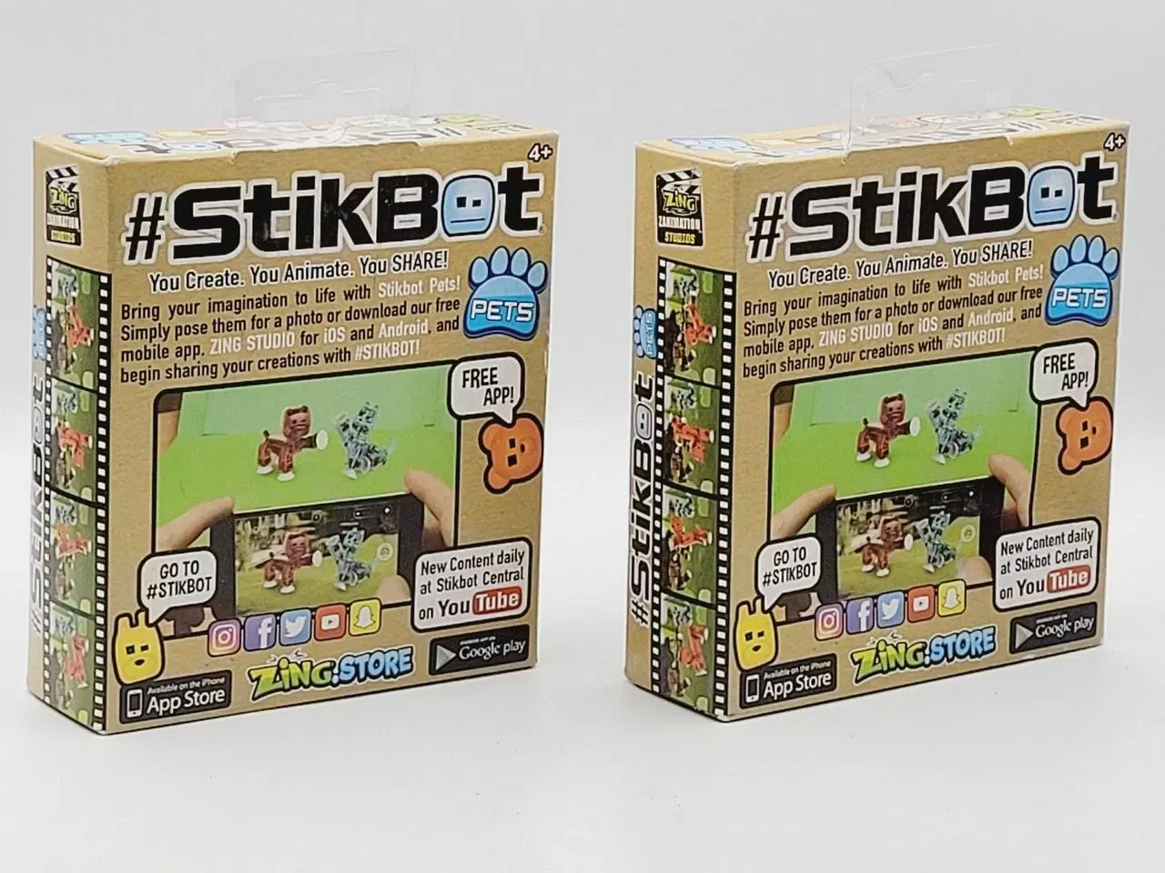 Billede 3 - ⭐️· 4 stk. Stikbots - Perfekt til stop-motion anim