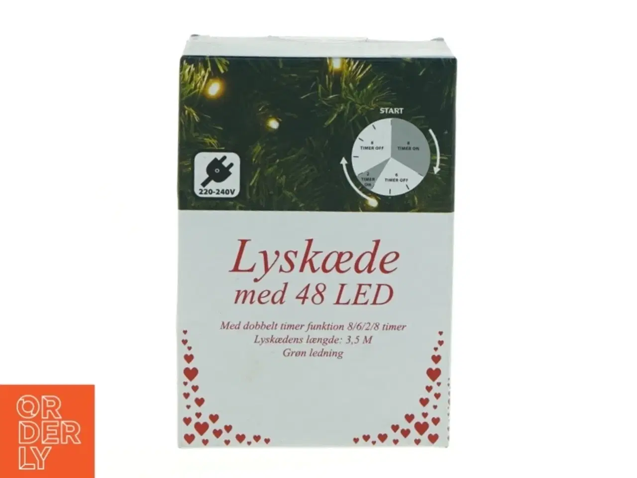 Billede 1 - LED Lyskæde (str. 15 x, 11 x 6 cm)