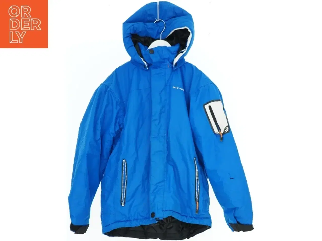 Billede 1 - Blå vindjakke med hætte fra Five Seasons (str. 152)