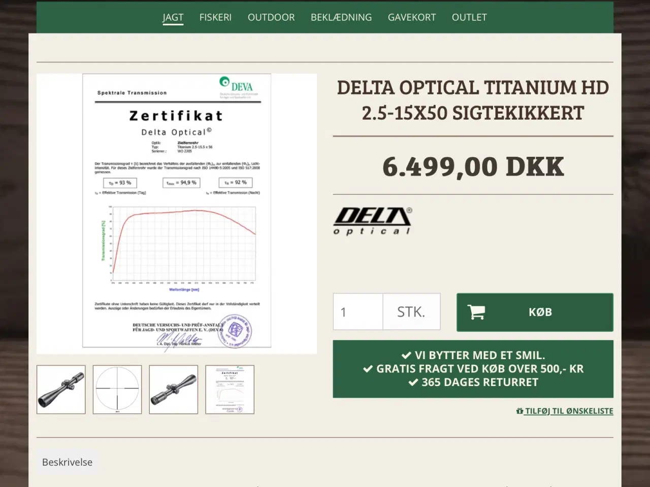 Billede 7 - Mauser 225 og Delta Titanium 2,5-15 x 50 m lys