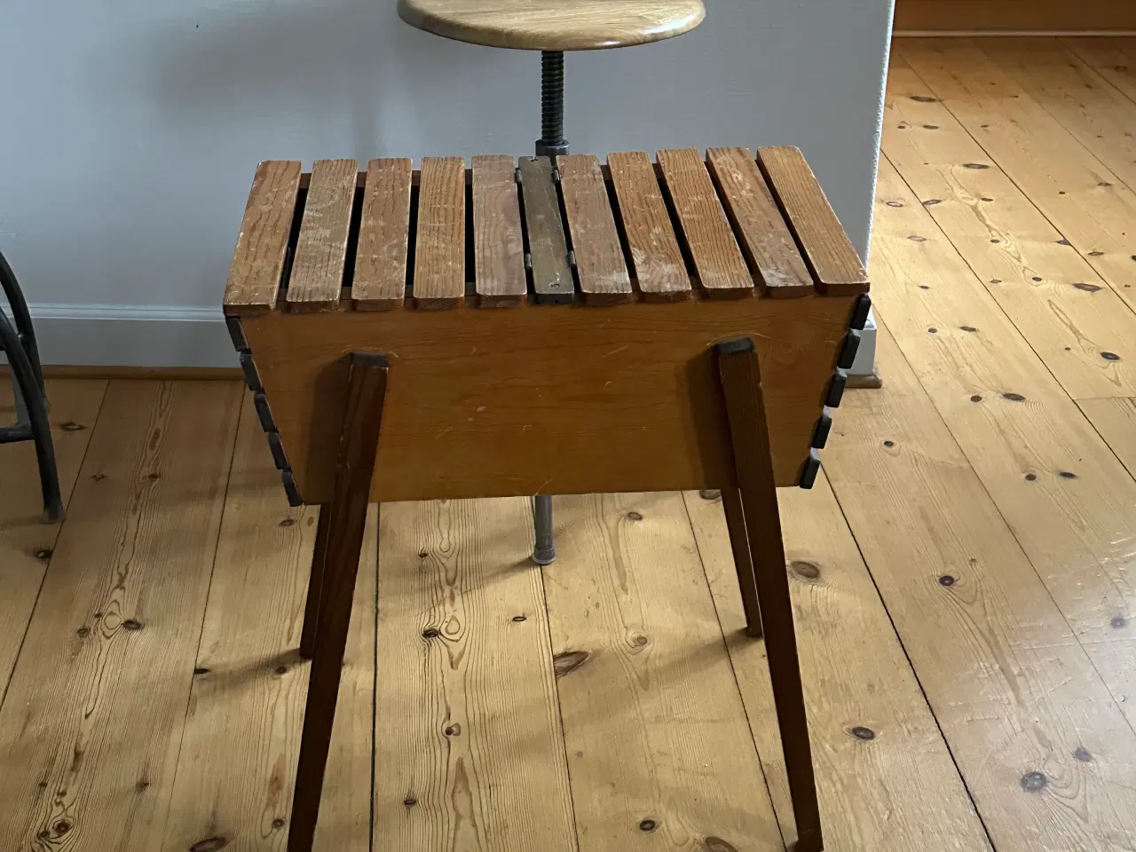 Billede 3 - Retro sidebord m. opbevaring i maghoni & teaktræ